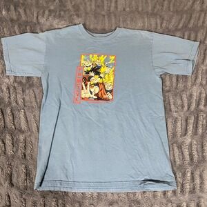 Primitive Dragon Ball Z Anime Graphic T Shirt Light Blue Mens Size S